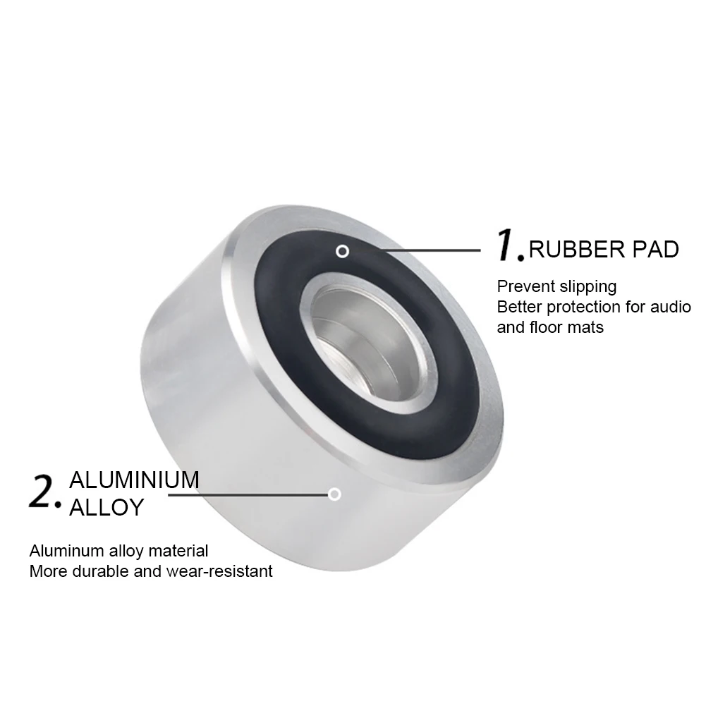 4 Stück Hifi-Lautsprecher Spikes Stand Füße Pad Aluminium legierung Isolation absorbieren Schock verstärker Basis füße für Lautsprecher CD-Verstärker