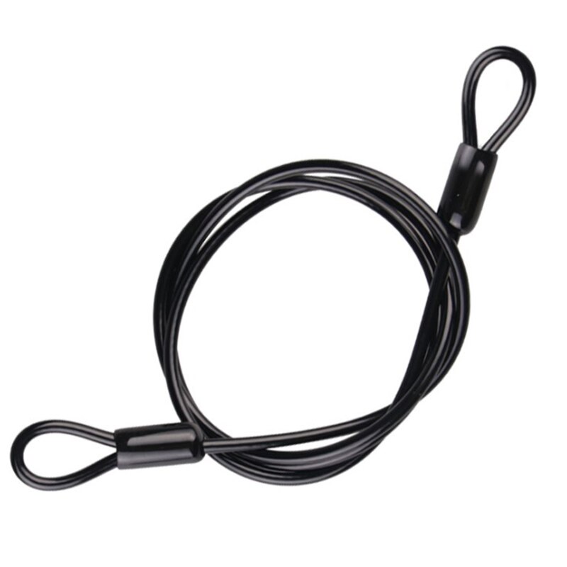 1 PC Multi-use Anti-theft Notebook Laptop Computer Lock Security Loop Bike Lock Cable Bicycle Lock: Black