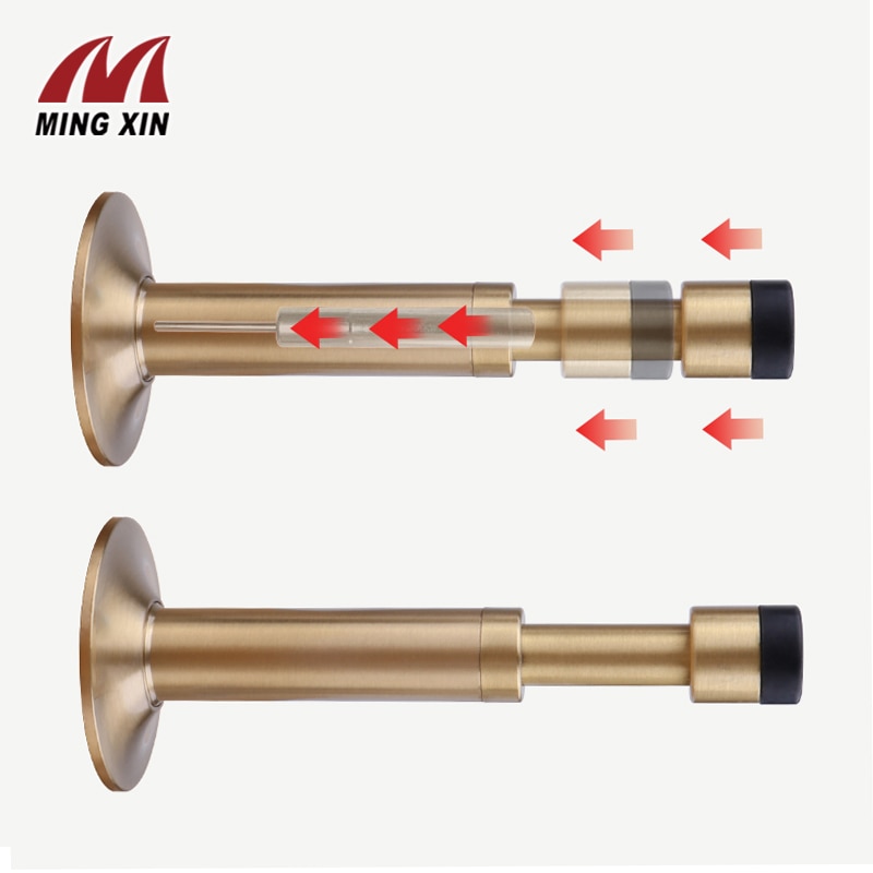 Di rame puro tampone idraulico muto arresto di portello pesante-dovere porta di aspirazione della parete pavimento-montato paraurti non-magnetico porta tocco hardware