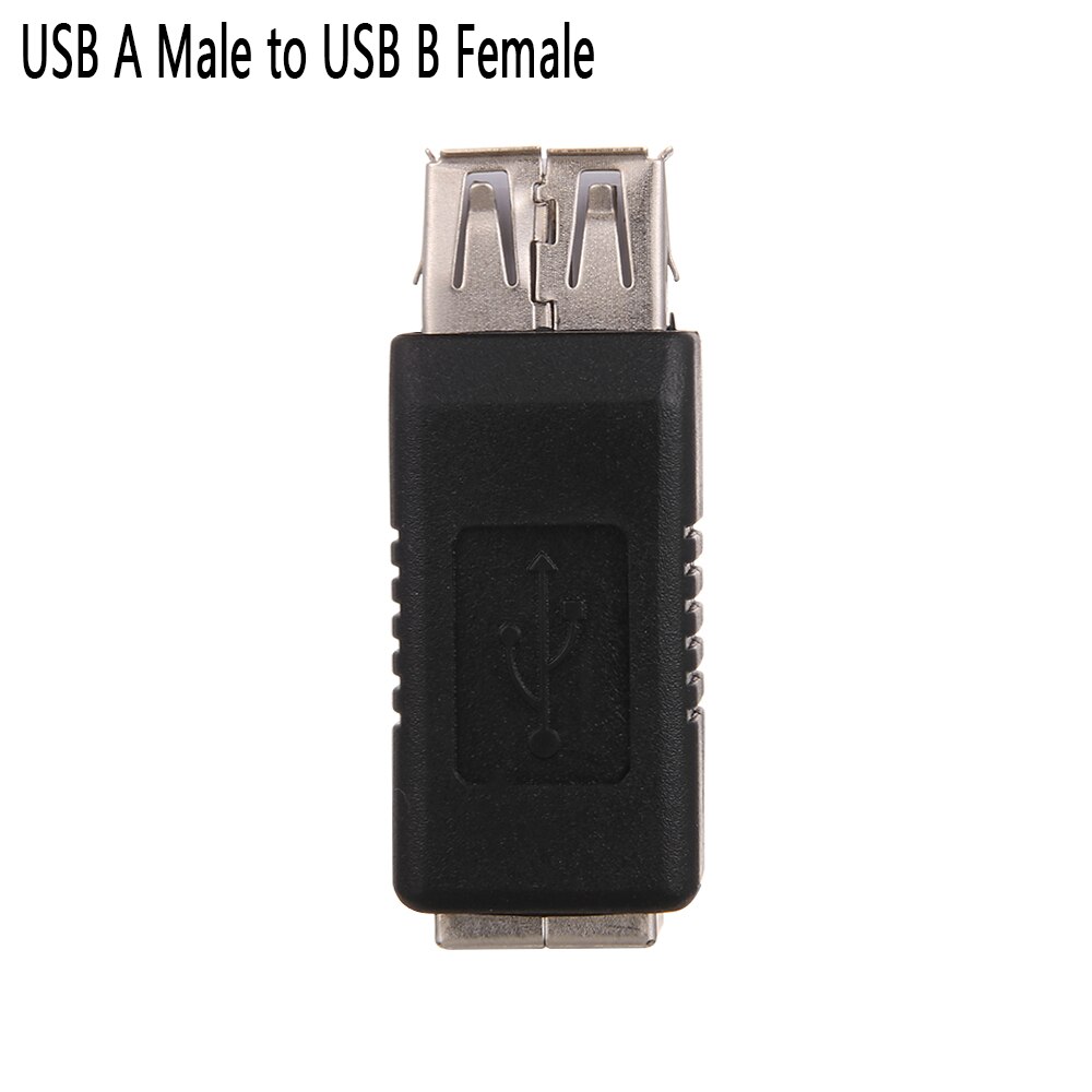 Neue Kommende USB 2,0 Typ A Buchse Auf Typ B Stecker Drucker Scanner Adapter Konverter Stecker Nickel-Überzogene Adapter elektronik: A männlich zu B weiblich