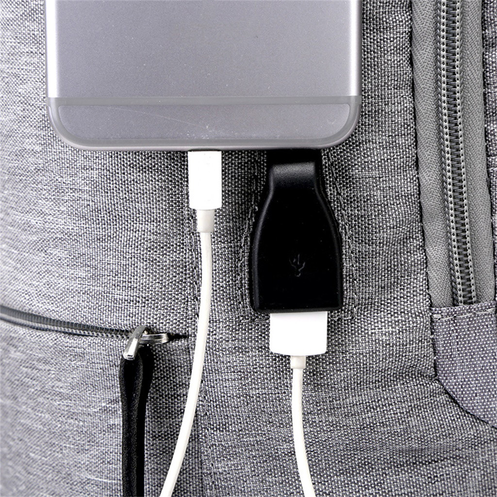 Laptop Rugzak Mannen Kantoor Werk Mannen Rugzak Zakelijke Tas Unisex Zwarte Rugzakken Met USB Charger Travel Back Pack Mochila # l10