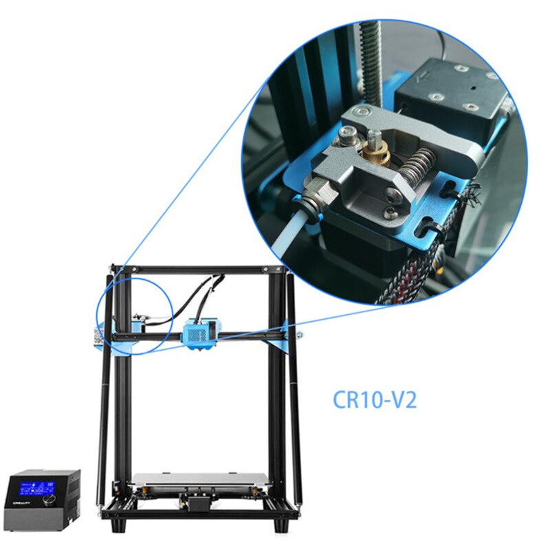CR10-V2 Silber Grau Extrusion Mechanismus mit Einstellbar Elastizität für Creality 3D Drucker