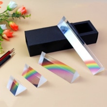 prismTriangular physical refraction rainbow prism K9 physical prism optical refraction 25*25*25*80