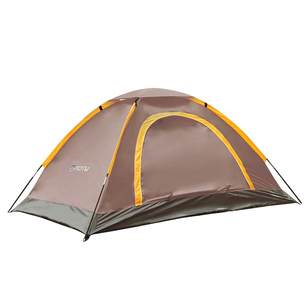 1pcs Camping Tent 1~2 Person Outdoor Mountaineering Pop Up Easy Open Camp Tent Ultralight Instant Shade Portable Tent for Hiking: Chocolate