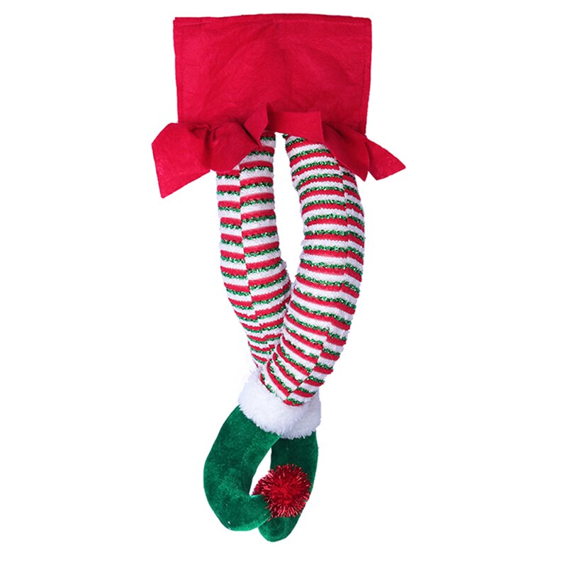 Fowecelt jul hjemmeinnredning år varer juletre bord dør vinduspynt dekor alv på hylla jul: C