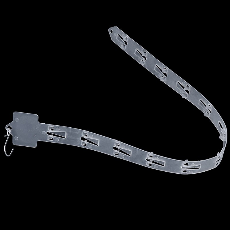 1Pc Transparent Hanging Strip Plastic Supermarket Hanging Strip Hanging Display Strip Pvc Injection Home Storage