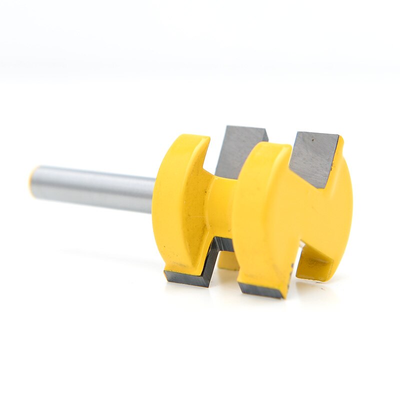 2 Stuks 6Mm 6.35Mm Schacht T-Slot Vierkante Tand Tenon Frees Carving Mes Frezen Voor hout Tool Houtbewerking