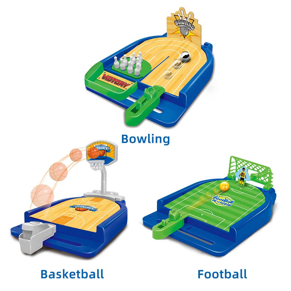 Práctica de madera Dedo de juguete mesa de fútbol baloncesto bolos etapa de juguete divertido rendimiento magia en casa entretenimiento familiar