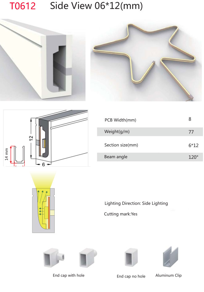 Tube de lampe néon souple LED, gel de pton flexible, bande lumineuse adressable, étanche IP67, WS2812B, WS2811, SK6812