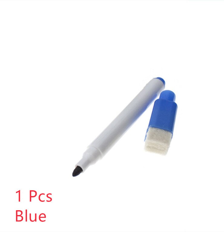 8Pcs Magnetic Whiteboard Pen Drawing and Recording Magnet Erasable Dry White Board Markers For Office School Supplies: 1 Pcs
