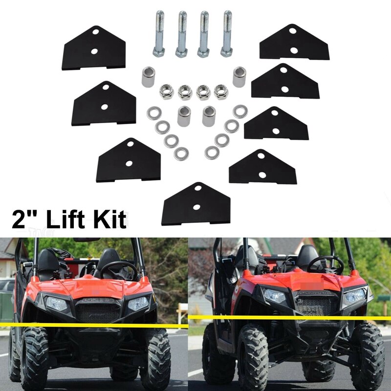 2Inch Front Rear Full Lift Kit Suspension Rise Mount Brackets for UTV Polaris RZR 800 EFI Models: Default Title
