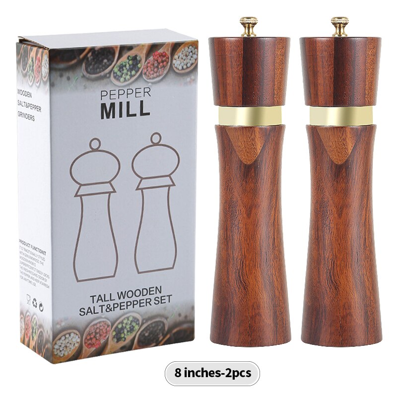 2pcs Salt and Pepper Grinder Set,Hand Grinder , Molino Electrico De Grano De Maiz, Multifunction Smash Machine: 2pcs