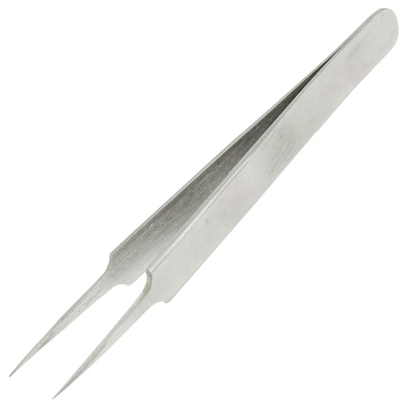 Pince à épiler Micro Pointue Droite En Acier Inoxydable - 11 Cm - Neuve (marque Uxcell)
