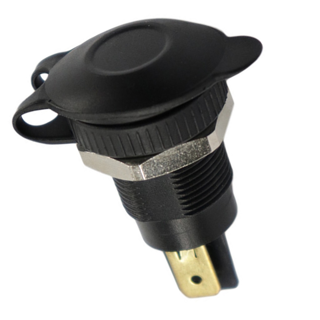 European Standard Charger Socket Power Outlet Marine Hardware ABS Plastic Power Source Socket for Boat Motor Home Black