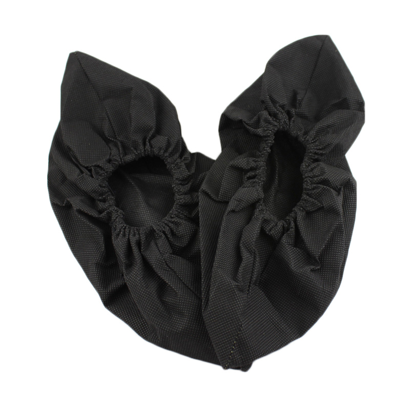 Couvre-chaussures réutilisable unisexe, couvre-chaussures antidérapantes, lavables, épais, couvre-pieds Non jetables, pour la maison: Black