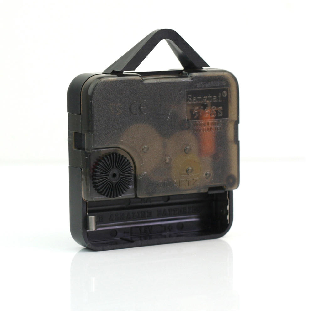 Black Quartz Wall Clock Movement Mechanism Gold Hands DIY Repair Parts Kit Replace