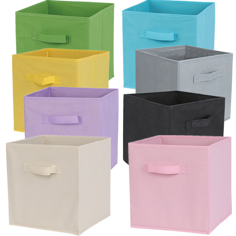 Collapsible Non-woven Cloth Fabric Bin Drawers/Baskets | Closet Organizer Storage Basket/Box/Bin/Shelf|Cube Storage Organizer