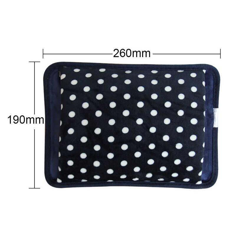 Velours à pois bouillotte électrique Rechargeable sac à eau de chaleur 2-8 heures de température dernière chauffe-main électrique prise ue: G231749