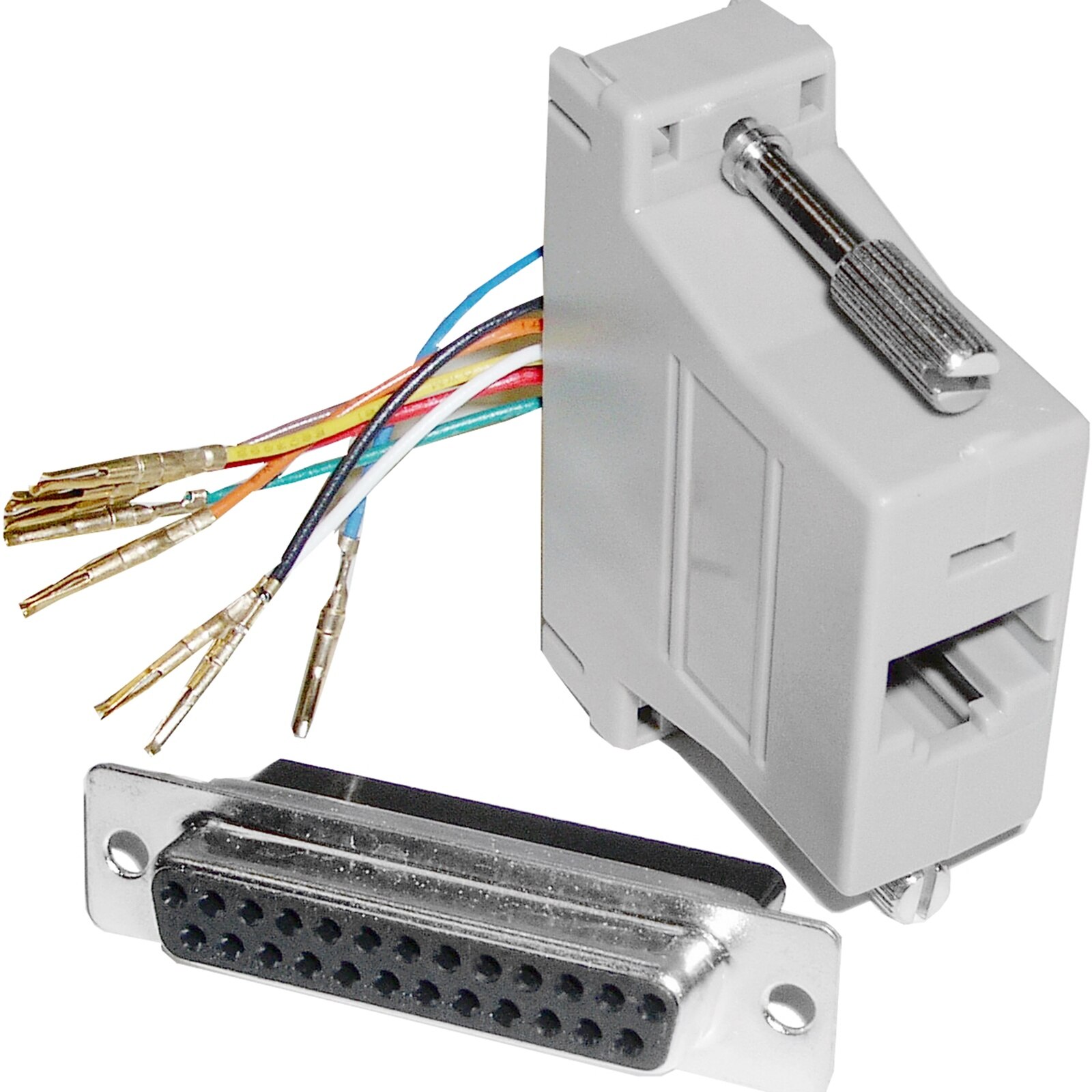 Bematik-Configureerbare RJ45H-DB25H Adapter