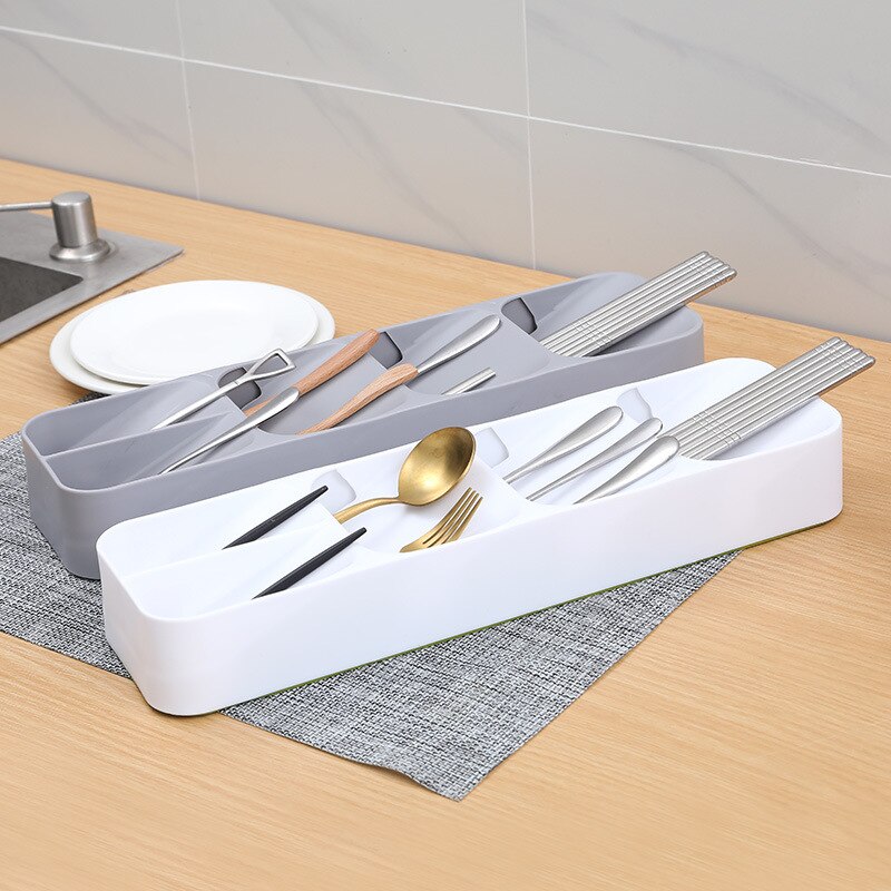 Cutlery Storage Kitchen Tray Kitchen Knife holder Organizer Kitchen Container Spoon Fork Storage Separation Knife Block Holder