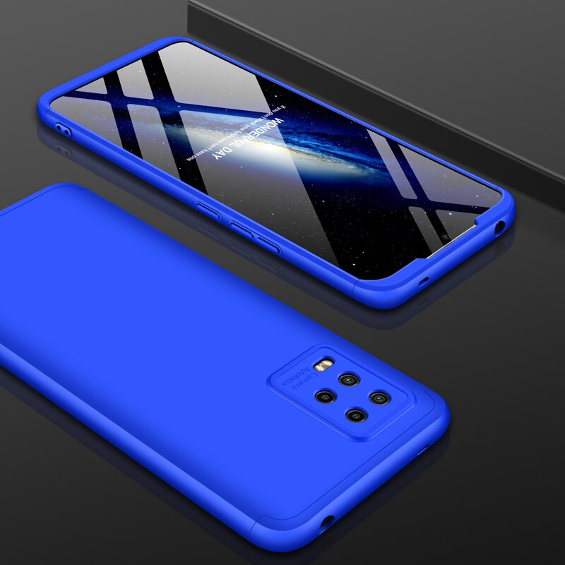 Gkk hoesje voor xiaomi  mi 10 lite 5g hoesje schokbestendig 360 volledige bescherming harde pc matte hoes voor xiaomi  mi 10 youth 5g чехол funda