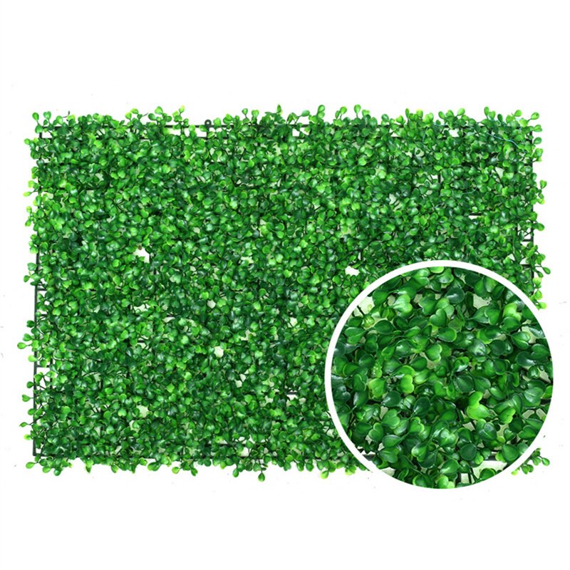 Artificial Lawn Simulation Plant Wall Artificial Leaf Hedge Panels Background Plastic Lawn for Home Garden Patio