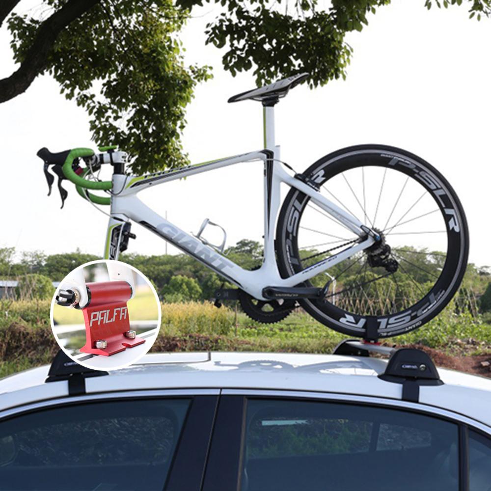 Bicycle Car Roof Rack Carrier Quick Release Alloy Fork Lock Mount MTB Mountain Road Bike Roof-Top Holder Stable Mounting Tools