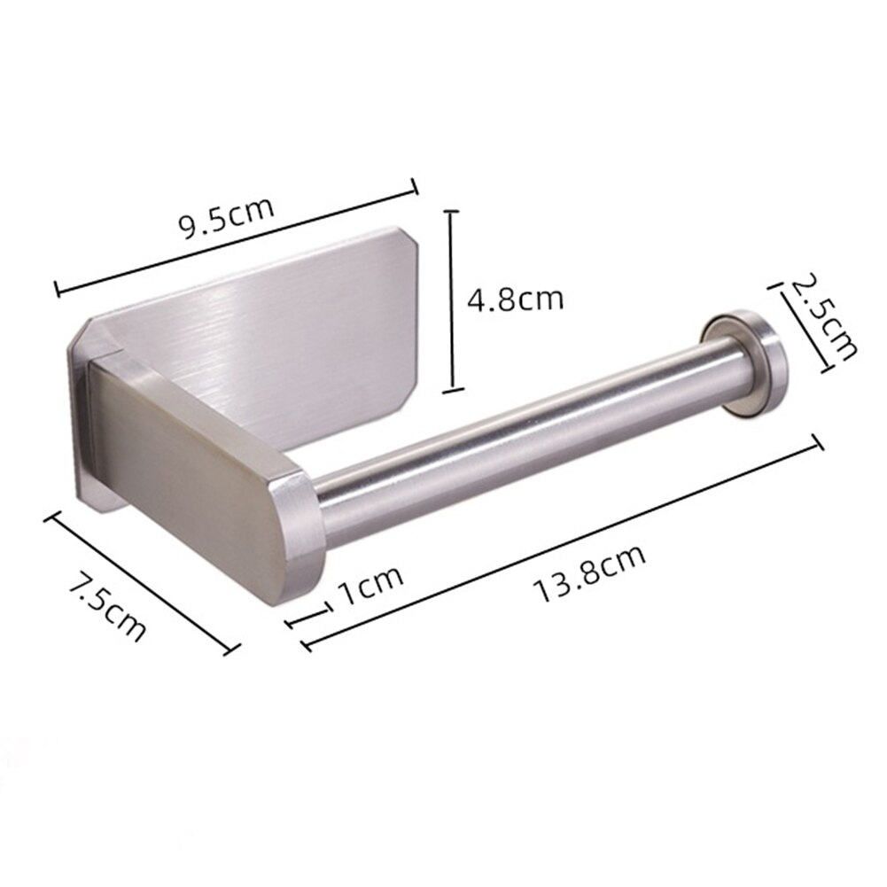 Home Roll Tissue Easy Install Stainless Steel Hotel Bathroom Kitchen Toilet Paper Holder Wall Mounted Pipeline Office