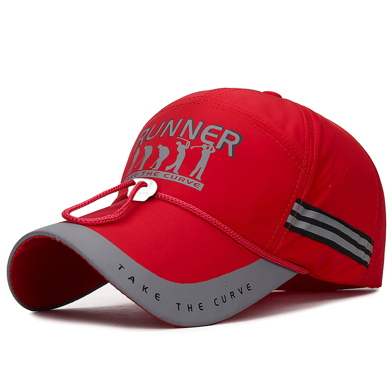 Casquette à visière pour hommes casquette de sport respirante réglable casquette de Baseball de protection solaire à Long bord pour hommes mode garçon casquettes de chapeau de relance: MULTI