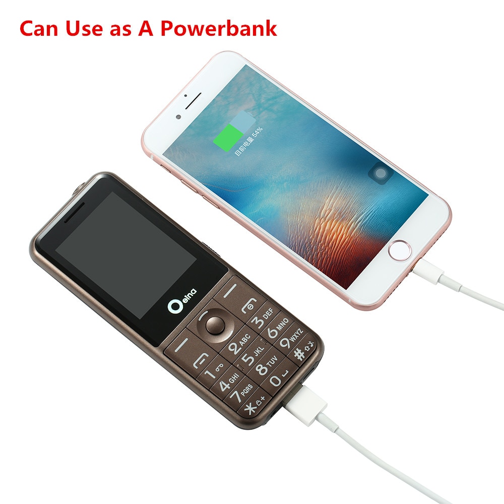 Original Oeina T18 2500mAh Powerbank big battery FM 3 Sim Cards Students Celular Pregnants Parents Mini Call Mobile phone
