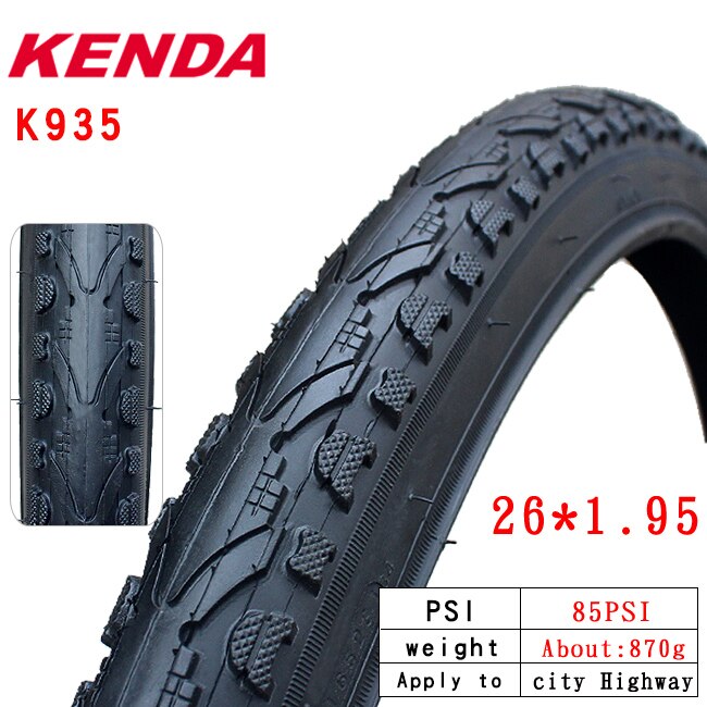 kenda bike tire K935 Steel wire tyre 26 inches 1.5 1.75 1.95 26X1 3/8 Road MTB Bike 700*35 38 40 45C bicycle tire: 26X1.95   K935