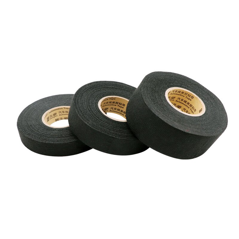 15 Meter Hittebestendig Vlamvertragende Tape Adhesive Doek Tape Voor Auto Kabelboom Kabelboom Bescherming Elektrische Tape