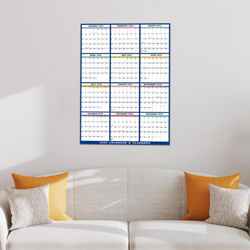 Plan Calendar Adornment Digital Wall Planner Annual Schedule Mounted Erasable For Bedroom Living Room Planning Schedule
