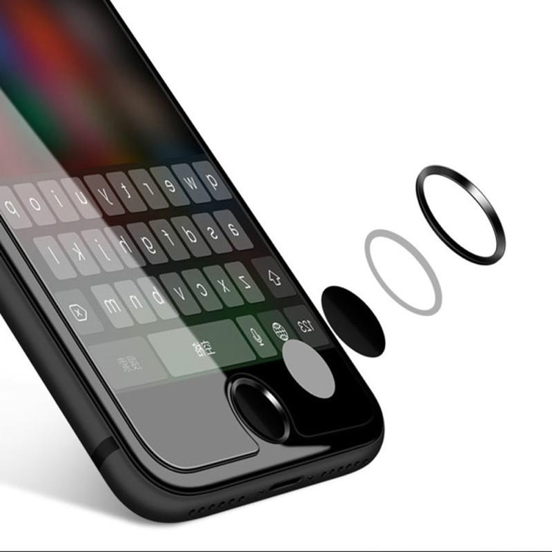 Ren farge universell telefon fingeravtrykk hjemmeknapp til iphone 7 6 6s Plus 5 5s se ipad anti-svette beskyttende knapp klistremerke