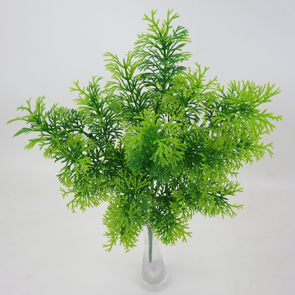 30cm Artificial Cedar Tree Plants Branches Greenery Bushes Needle Leaves Indoor Outside Home Garden Office Wedding Decor