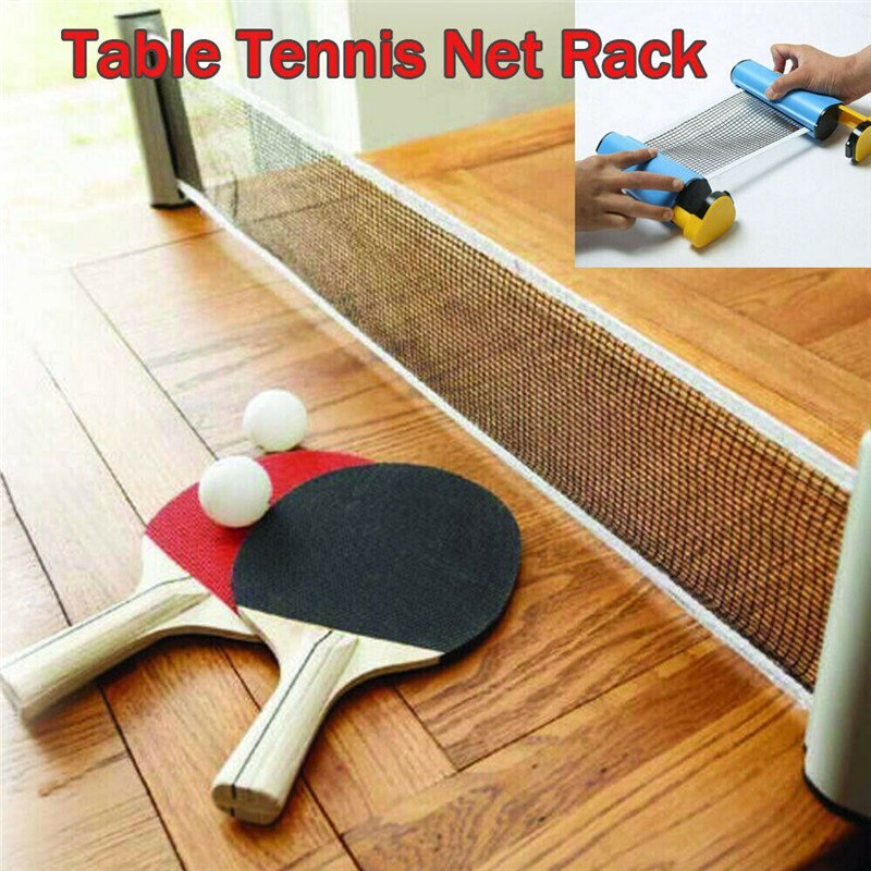 Portable Anywhere Table Tennis Ping Pong Retractable Post Net Rack Sports Table Tennis Accessories Equipment