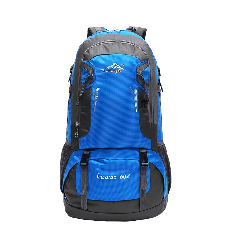 40L & 60L Wandern Rucksack Klettern Wandern Angeln Sport Tasche Wasserdichte Bergsteigen Camping Reise Rucksäcke: Blau 60L