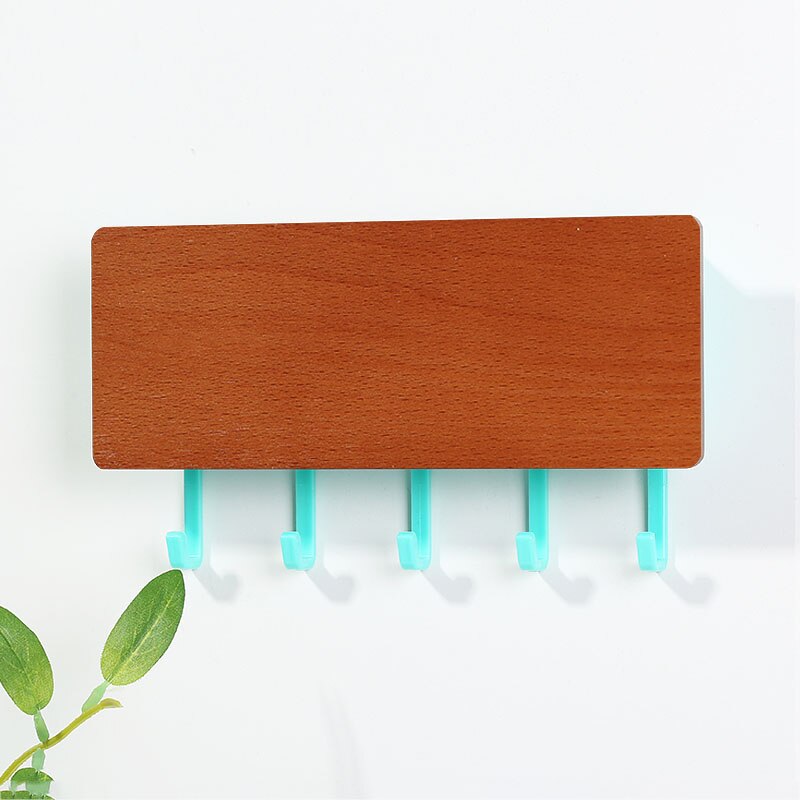 Vintage bois gain de place crochet mural en bois clé cintre support de rangement décor mural maison décorative chambre porte mur cintre crochets: 13
