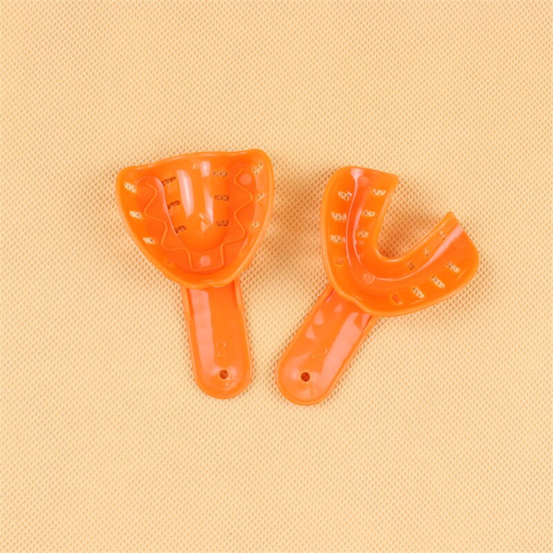 Plateaux à empreintes dentaires en plastique, 12 pièces, fournitures centrales dentaires, porte-dents pour adultes et enfants, outils de dentiste et de laboratoire