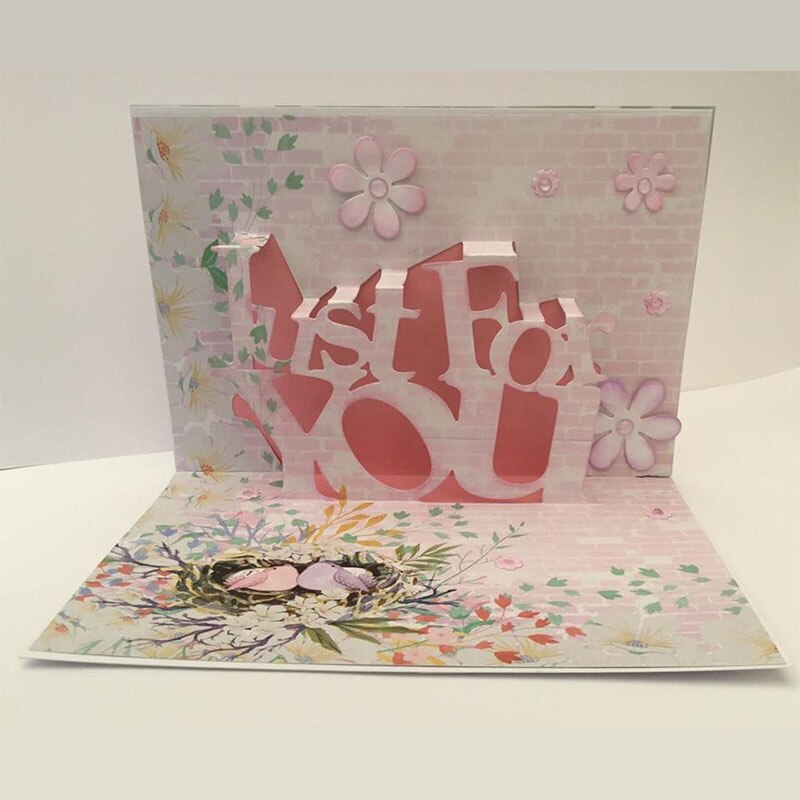 Pop-Up Woord Gelukkige Verjaardag Metalen Stansmessen Voor Scrapbooking En Kaarten Maken Craft Die Cuts