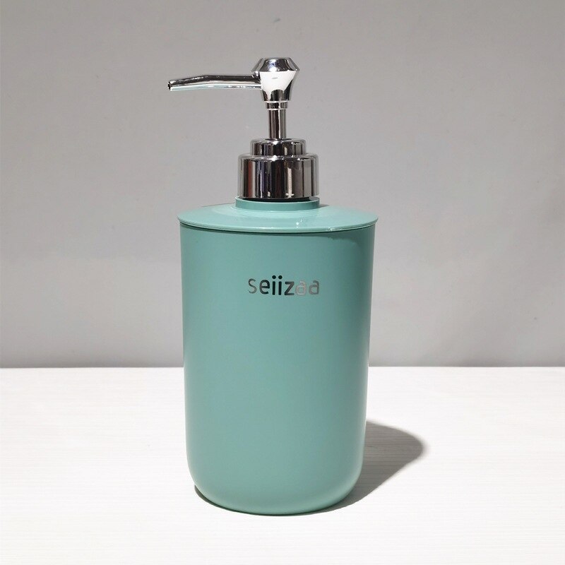 bathroom container wash set plastic toothbrush cup toothbrush holder press hand sanitizer bottle lotion: green bottle