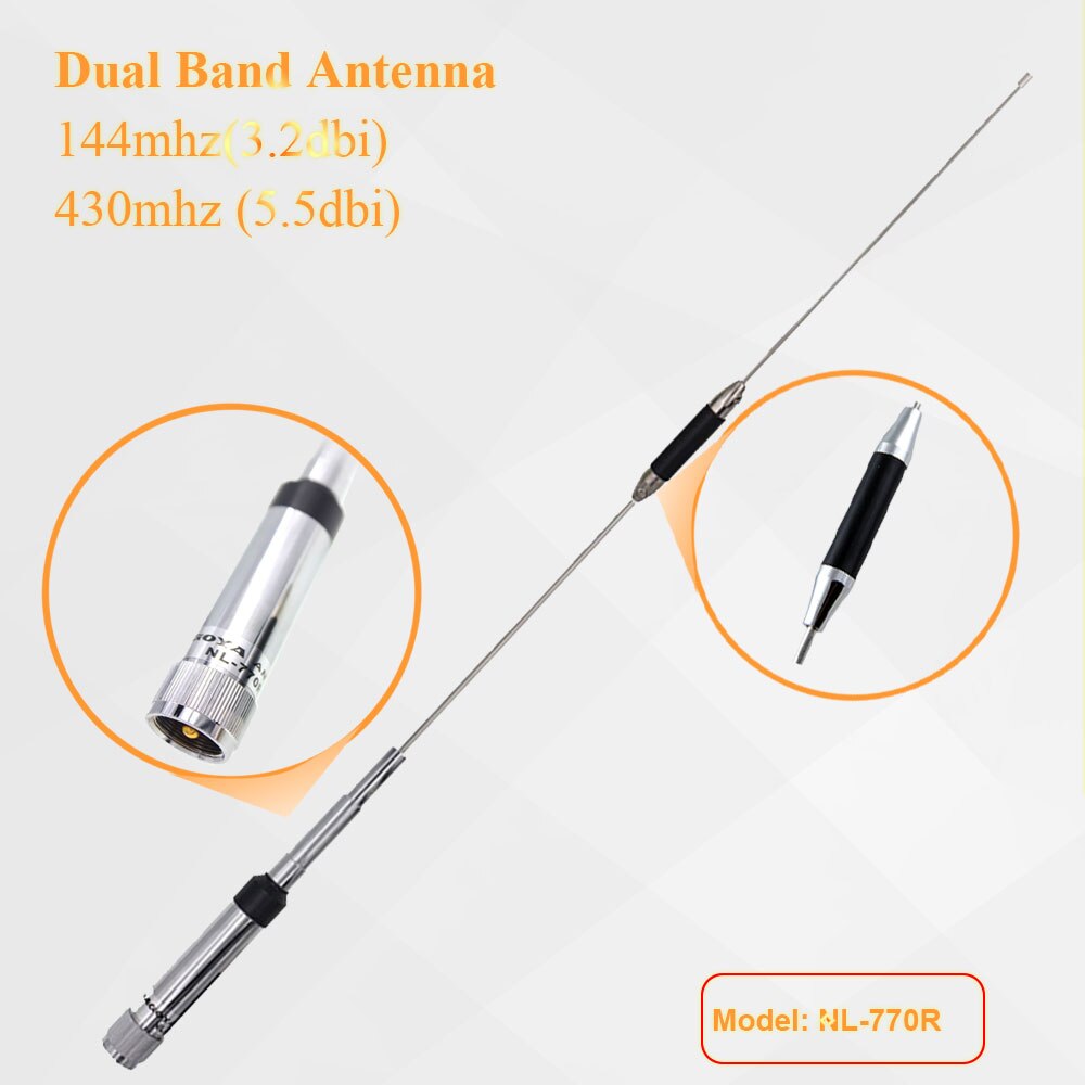 Nagoya NL-770R – antenne mobile double bande 144/430MHz dBi 3.0/5.5 dBi à Gain élevé pour voiture émetteur-récepteur FT-8800R FT-2800M