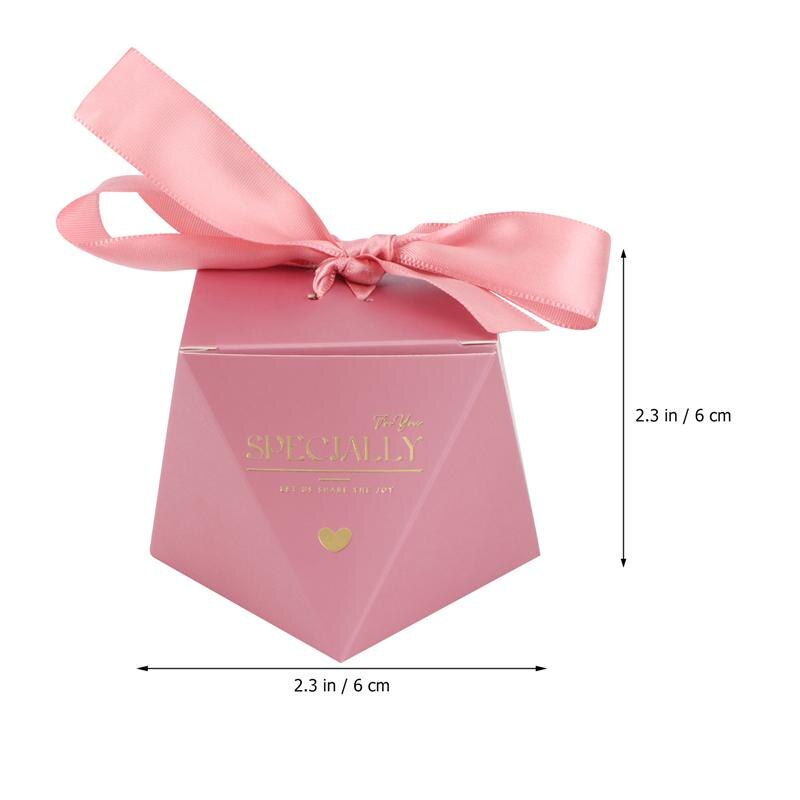 20Pcs Wedding Candy Box Diamond Shaped Packing Box Box Decorative Candy Case for Party Wedding