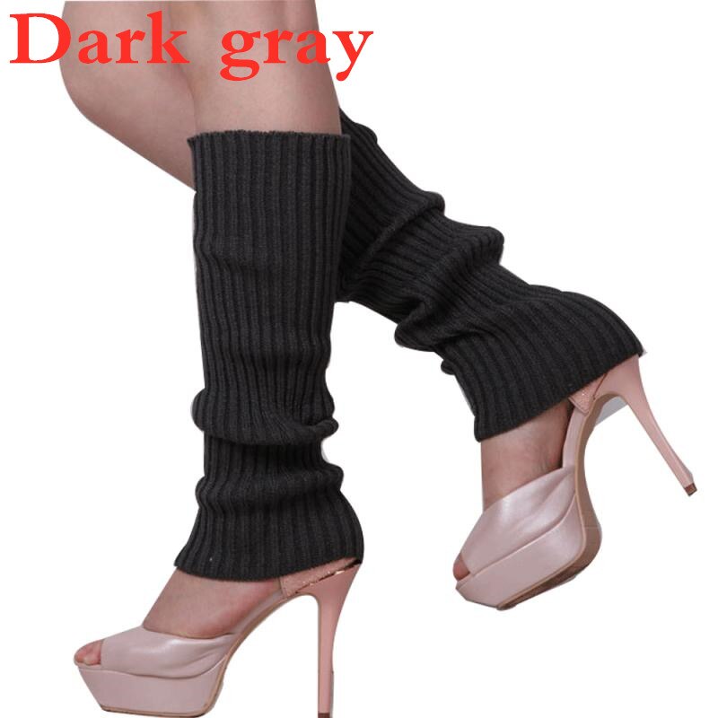 Femmes solide couleur bonbon tricot jambières femmes chaussettes Style ample botte genou haute botte bas Leggings bottes quotidien: 08