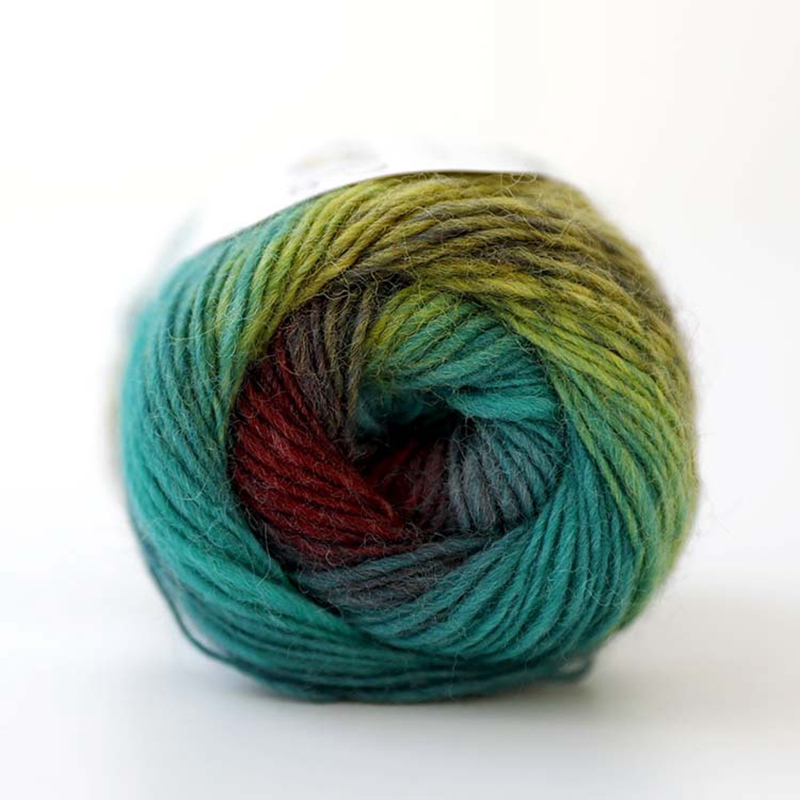 Fil de laine 100% couleur arc-en-ciel, pour tricoter à la main, épaisseur tissée à la main, fil de laine, châle de Crochet, 50 g/boule