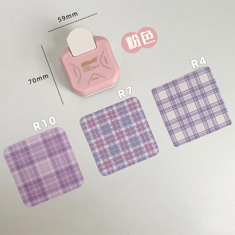 R4 R7 R10 3 In 1 Corner Rounder Papier Stoten Border Punch Ronde Hoek Paper Cutter Card Scrapbooking Voor Diy handgemaakte Ambachten