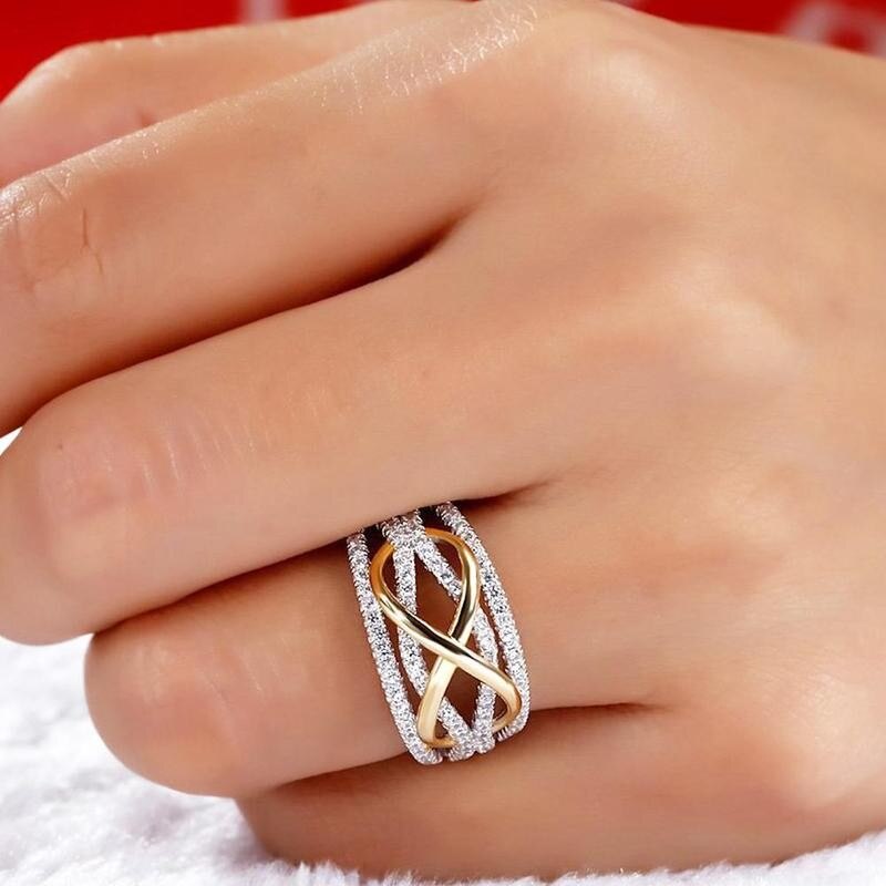 Paar ringen - eenvoudige roestvrijstalen herenring damesringen hart trouwring blingbling band kristal strass steentjes s  v2 g 0