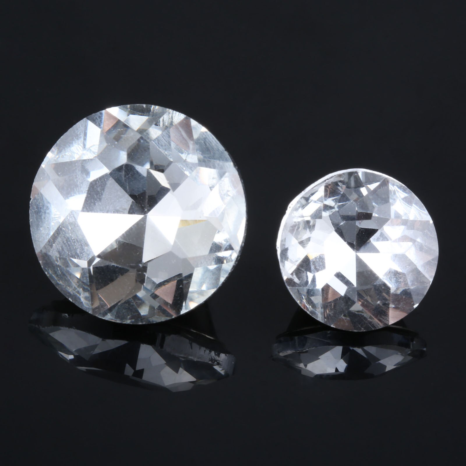 10 sztuk 14/16/18/22mm diamentowe kryształowe szklane guziki tapicerskie dekoracyjne gwoździe pinezki szpilki dla Craft Sofa części mebli ściennych