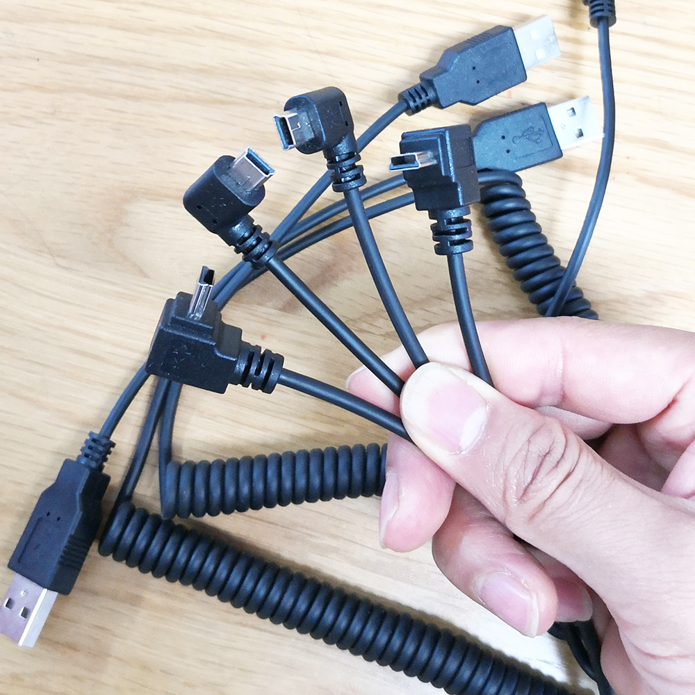 40cm usb 2.0 macho para mini usb 2.0 macho 90 graus mini usb ângulo cima ou baixo ângulo esquerda ou direita cabo de carregamento de dados retrátil