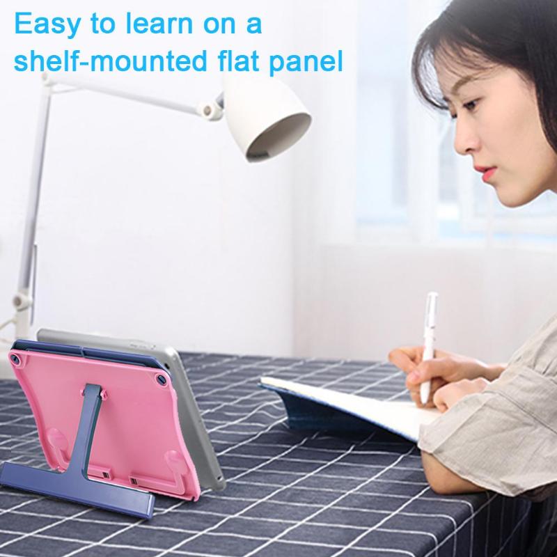 Sujetalibros de ABS plegable portátil, 5 colores, libro de lectura, lámina de soporte, estante de música, organizador de escritorio, soporte de teléfono y tableta